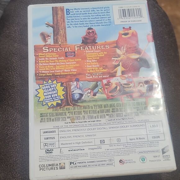 Open season animated movie dvd Columbia Gary sinise - Picture 2 of 3